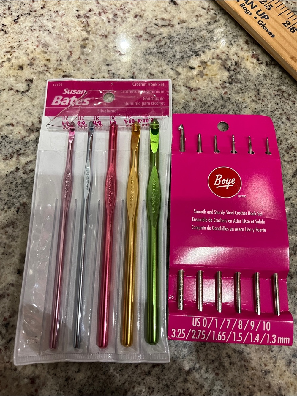 Susan Bates & Boye Crochet Hook Sets - Multi Color
